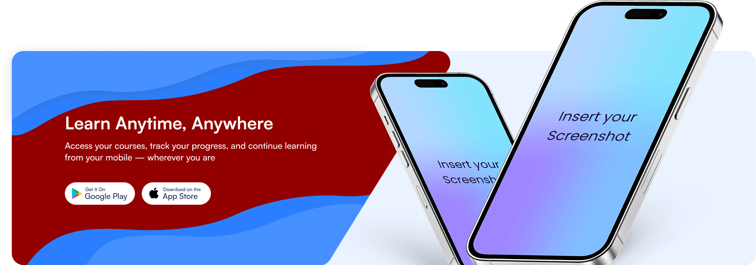 Learn anytime app section